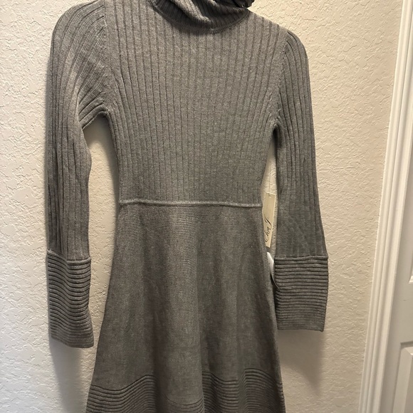 Eliza J Gray Classic Women's Turtleneck Fit & Flare Knit Sweater Dress XS - Picture 5 of 12